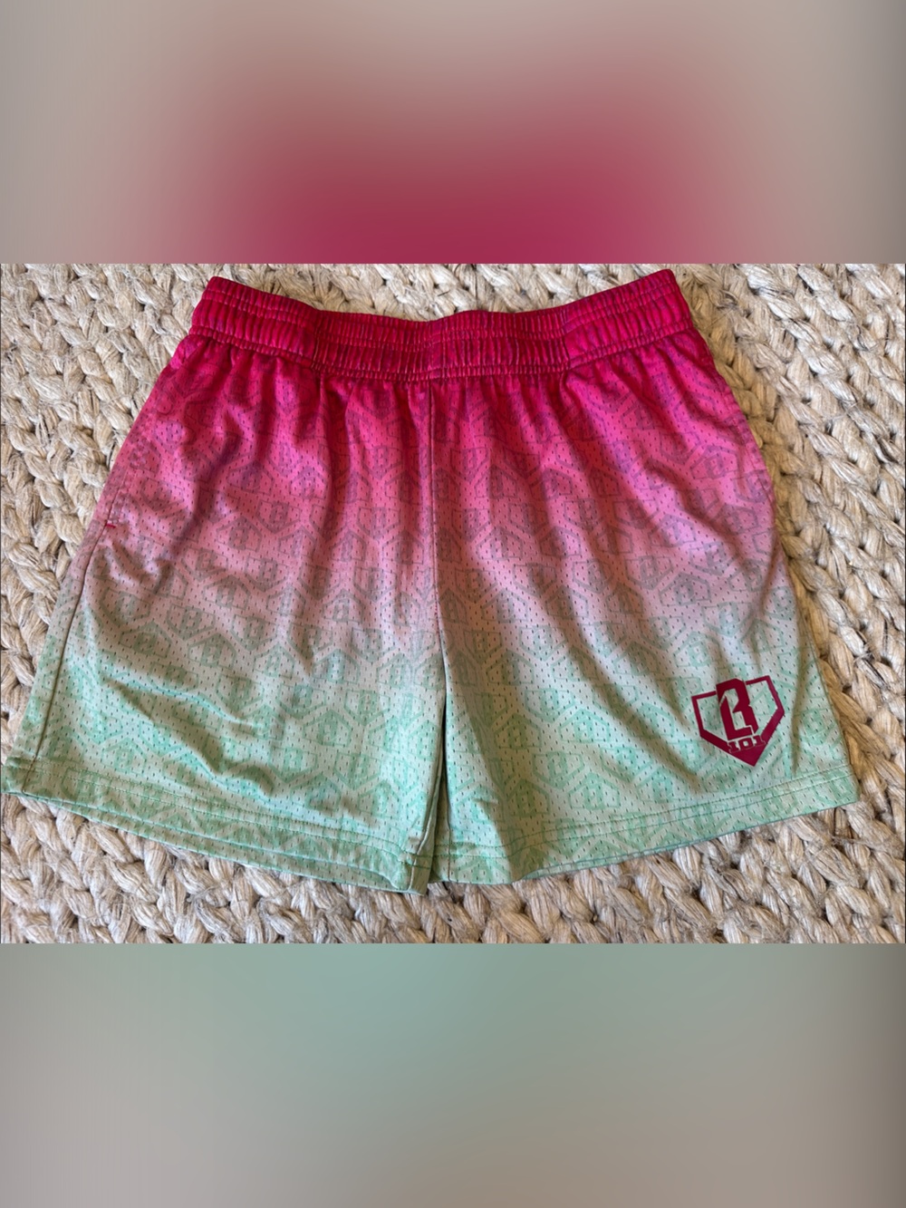 Baseball Lifestyle 101 Gradient Watermelon Shorts